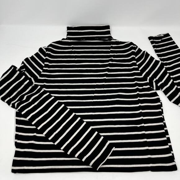 Adriano Goldschmied AG Turtleneck Womens Small‎ Pima Chels Stripe Long Sleeve - Picture 1 of 6